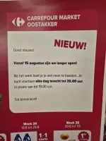 wijziging openingsuren